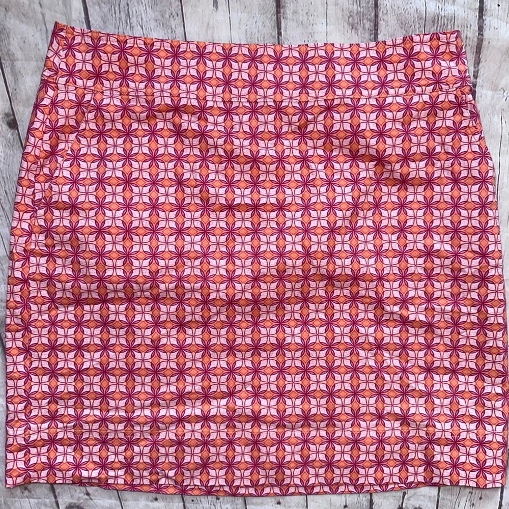 NWOT Women's Size 14 Talbots ALine Cotton Skirt Coral Pink
